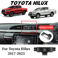 [ใหม่ล่าสุด] ที่วางโทรศัพท์มือถือ อลูมิเนียมอัลลอย ลายโลโก้รถยนต์ สําหรับ Toyota Hilux 2017-2023a a