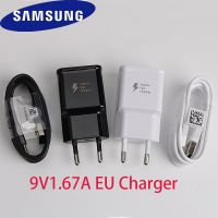 【】 Wijaya online สายชาร์จ9V1.67A ประเภทอะแดปเตอร์ USB Galaxy Note Cable Plus 8 Power สำหรับ C Charger S10 9 S8