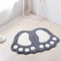 【cw】 Foot Print MatsNon slip CarpetMat Toilet Tapete Para BanheiroBathroom Rug CarpetsMicrofiber Mats ！