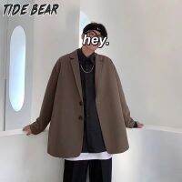 TIDE BEAR เสื้อเบลเซอร์หลวมขนาดเล็กสำหรับมืออาชีพชุดลำลองฤดูใบไม้ผลิและในฤดูใบไม้ร่วงผู้ชาย