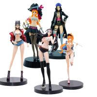 ตุ๊กตาฟิกเกอร์ One Piece Boa Hancock Nami Nico Robin PVC ของเล่นสําหรับเด็ก