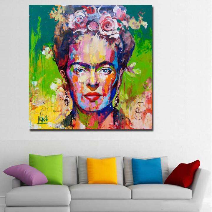 Frida Kahlo Portrait Printings Pop Art Paintings Colorful Wall Art ...