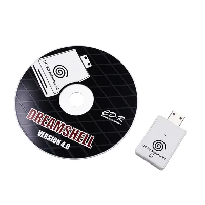 SD Card Reader Adapter + CD with DreamShell Boot Loader for Sega DC Dreamcast Game Console TF Card Game Player Adapter