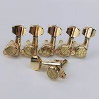 Guyker Guitar Locking Tuners-1:18 Lock String Tuning Key Pegs Machine Head Replacement for ST TL SG LP- Antique Golden