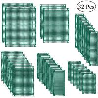 【cw】 32pcs PCB Prototype Board Circuit Protoboard Stripboard Prototyping 2X8 3X7 4X6 5X7 6X8 7X9 Mixed 【hot】