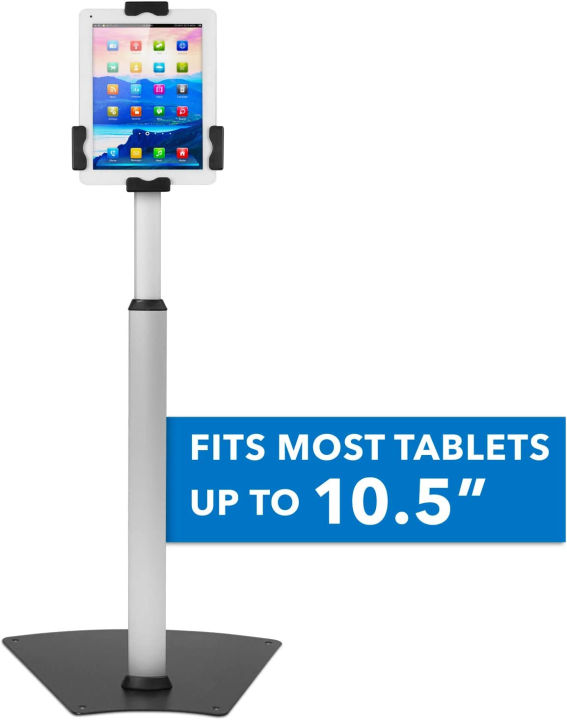 mount-it-anti-theft-universal-tablet-floor-stand-kiosk-height-adjustable-tablet-kiosk-floor-stand-locking-tablet-mount-stand-for-ipad-galaxy-surface-go-amp-other-7-9-10-5-tablets