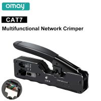 RJ45 CAT7 Crimping Tools Pliers Network Cat6 Cat5 Cable Crimper Wire Stripper Cutter Ethernet Clip Tongs RJ11/12 8P/6P