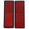 Rectangle red reflectors universal for motorcycles atv bikes dirt bikes - ảnh sản phẩm 3