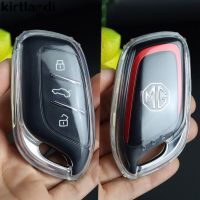 ที่ยึดฝาครอบเคส Kunci Remote Mobil TPU ใสสำหรับ MG MG4 ZS EV MG6 EZS HS EHS Roewe RX5 I6 I5 RX3 RX8 ERX5อุปกรณ์เสริม