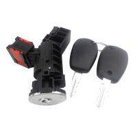 Ignition Barrel Switch with One Keys 4 Pins for Renault Clio Dacia Logan Sandero 806016505R 487004184R