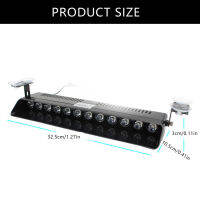 พนักงานดับเพลิงตำรวจไฟแฟลชรถยนต์รถ LED 12ตัวกระจกหน้ารถฉุกเฉินแฟลชสัญญาณเตือนทางการเกษตรรถเทรเลอร์บีคอนรถบรรทุก12V