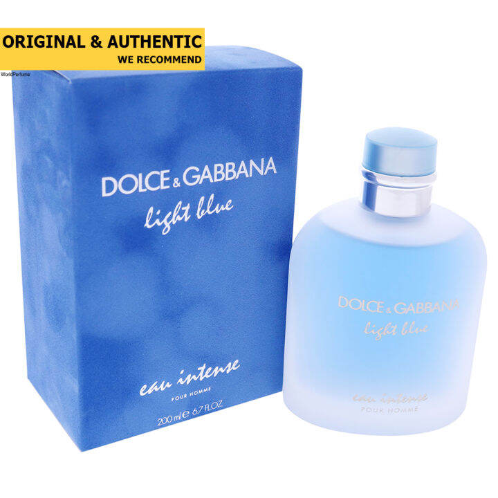 Dolce & Gabbana Light Blue Eau Intense Pour Homme EDP 100 ml., 200 ml ...