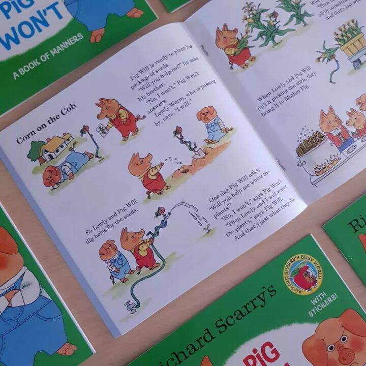 หนังสือ-richard-scarrys-richard-scarrys-pig-willpig-wont-brand-new-ปกอ่อน-มี-sticker-printed-in-usa