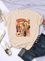 Retro Phonezilla Female T-Shirts Personality Street Vintage Short Sleeve Crewneck Casual Tee Clothing Fashion Cool Womens Tops