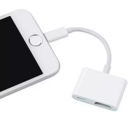 ตัวแปลงหัวแปลงเอวีดิจิทัล Lightning เป็นหัวแปลงสัญญาณ HDMI HD 1080P สำหรับใช้กับทีวี Apple กับทีวีหน้าจอเดียวกันสำหรับตัวแยกสาย HDMI ไลท์นิ่ง