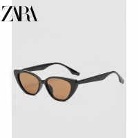 ZARAˉ cat eye sunglasses hip-hop small face female high-end feeling ins black sunscreen decoration UV protection sunglasses