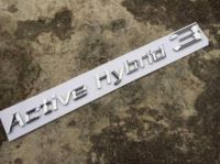 โลโก้ตัวอักษร แอคทฟไฮบริด 3 ติด บีเอ็ม สีเงินเงา BMW Active Hybrid 3 Chrome Trunk Number Letters Emblem Badge