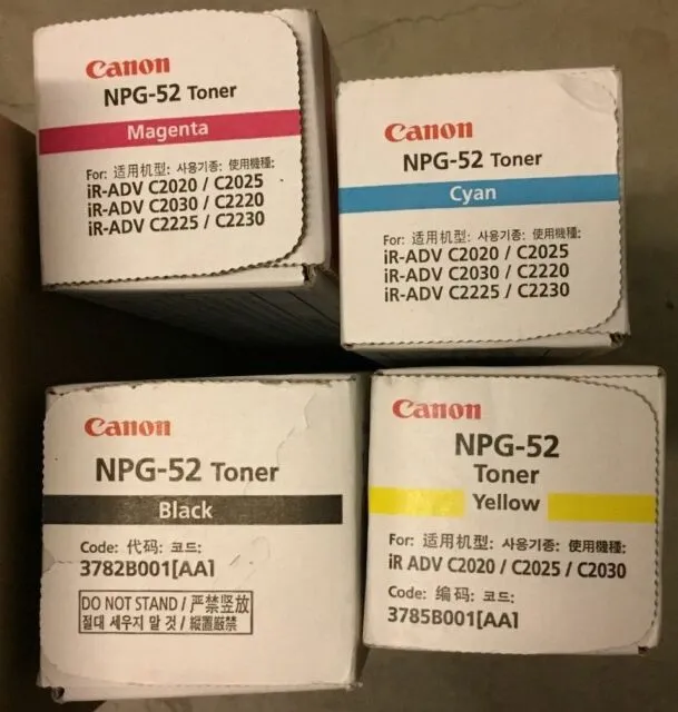 Canon Cartridge NPG-52 (Genuine) Black Cyan Yellow Magenta NPG52