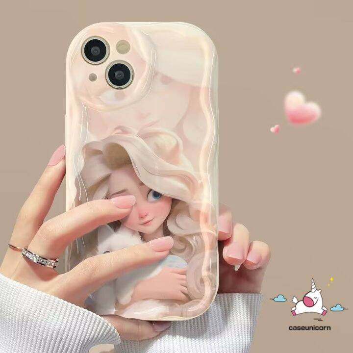 เคสลายแมวดูเดิ้ลบาร์บี้สุดน่ารักแนวแฟนตาซีใช้ได้กับ-iphone-11-xr-x-14-13-12-pro-max-7-6-8-6s-plus-xs-max-se-2020เจ้าหญิงดิสนีย์การ์ตูน3d-ขอบโค้งมนหยักฝาปิดนิ่มกันกระแทก