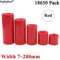 1 Meter Red 18650 Lipo Battery PVC Heat Shrink Tube Pack 7mm ~ 280mm Width Insulated Film Wrap lithium Case Cable Sleeve Blue Electrical Circuitry Par