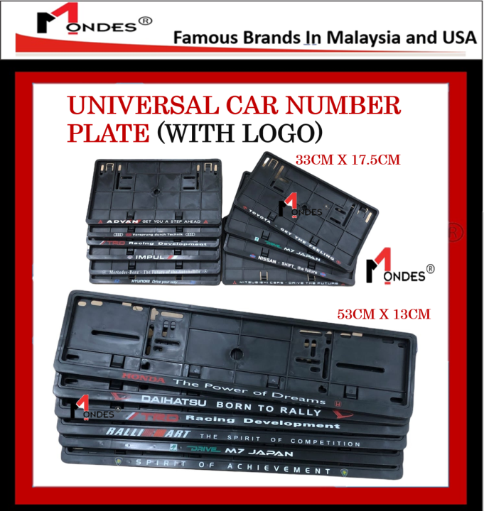 Cover Nombor Vehicle Car Number Plate FRAME LONG & SQUARE Number Plate