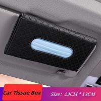 [Xiaofeitian Auto Supplies] กล่องทิชชู่อัตโนมัติ Handtuch Sonnenblende Sitz Zurück Schiebedach Auto Plaid Schublade Box Hängen Kreative Leder Auto Universal Innen Zubehör