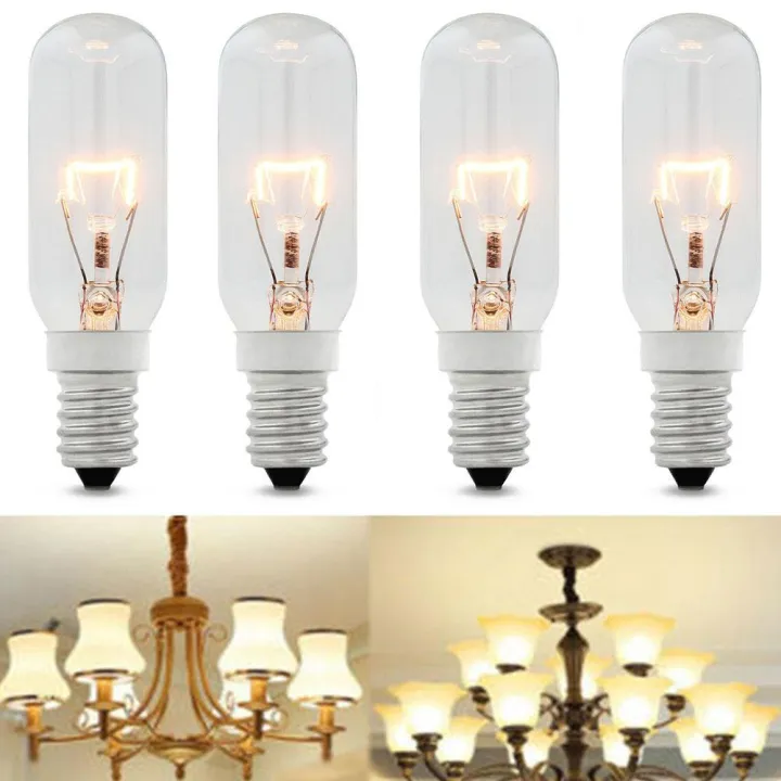 40W E14 Clear Lamp Tubular Cooker Hood Extractor Light Bulb Cap Small