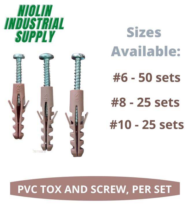 Plastic Tox / Wall Plugs with Screws Lazada PH