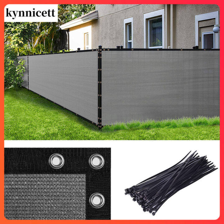 【5 Years Warranty】Dark Grey Fence Privacy Fabric Screen Cover Mesh ...