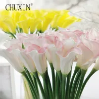 High Quality 5pcslot Real Touching Calla Lily Flower Artificial Flore Home Ho Table Dercoration Flower Party Accessory