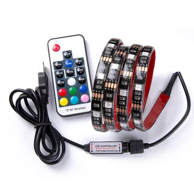 DC 5V USB RGB LED strip SMD 5050 Flexible Light Lamps LED Light TV Background Lighting Adhesive Tape 50CM 1M 2M 3M 4M 5M