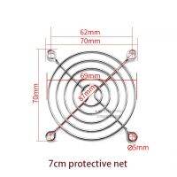 ขนาดเล็กใหม่ตาข่ายนิรภัยพัดลม120Mm 40 50 60 70 80 90 110 150 180 200Mm ตาข่ายนิรภัยพัดลมทำความเย็นโลหะ Kisi-Kisi Besi ไอเสียพัดลมทำความเย็น S