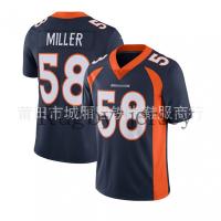 NFL JERSEY Wild Horse Broncos 58 MILLER 30 Lindsay 18 MILLER Rugby Ball Uniform