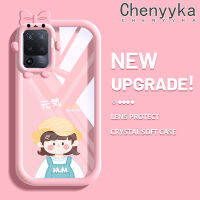 เคส Chenyyka สำหรับ OPPO A94 4G F19 Pro Reno 5F Reno 5 Lite เคสการ์ตูนน่ารักสาวสำคัญสีสันเคสโทรศัพท์โปร่งใสกันกระแทกเคสนิ่มน่ารักมอนสเตอร์ตัวเล็กเลนส์กล้องถ่ายรูปเคสป้องกัน