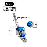 HotNavel Barbell Stud Body Piercing Belly ปุ่มแหวนรอบ Cubic Zirconia ฤดูร้อนกันน้ำเครื่องประดับ Accessories