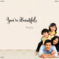 Kada สติกเกอร์ติดผนัง1ชุดมีตัวอักษรที่สวยงามห้องนั่งเล่นแกะสลักสติกเกอร์ติดผนังกระจกตกแต่งหน้าต่างบ้าน