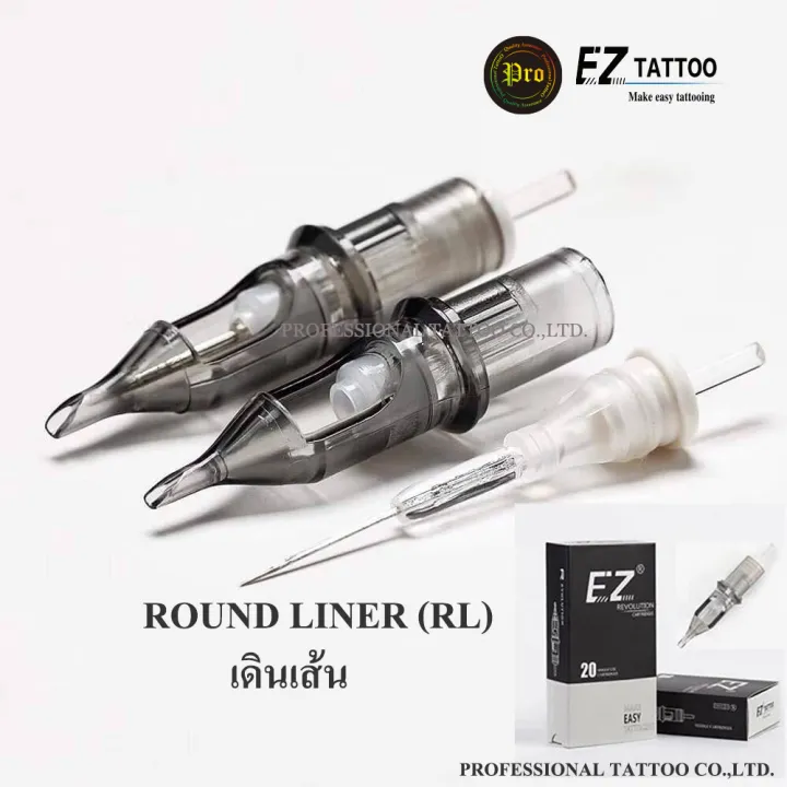 EZ Revolution Tattoo Cartridges มี 20 ชิ้น (RL,RS) Lazada.co.th