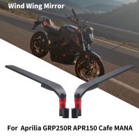 For Aprilia GRP250R APR150 Cafe 150 MANA 850 TUONO V4 Universal Motorcycle Mirror Wind Wing Side Rearview Reversing Mirror