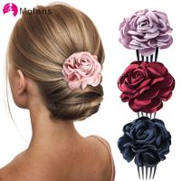 【jw】♛﹊۞  Molans Bridal Hair Combs Wedding Floral Hairpins Barrette Accessories Headwear