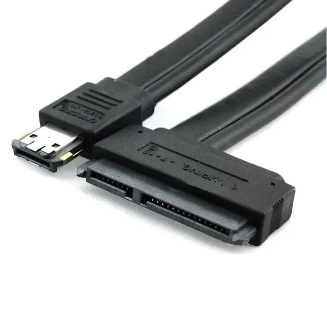 New Dual Power eSATA USB 12V 5V Combo to 22Pin SATA USB Hard Disk Cable