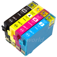 4 Pack 166XL 166 XL BK C M Y Ink for EPSON Expression ME 10 101 Colour Inkjet Printer Full Set High Capacity T1661 XL Black + T1662 Cyan + T1663 Magenta + T1664 Yellow Compatible Print Cartridge