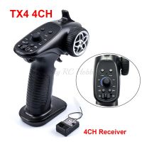 ระบบ4CH TX4 2.4GHz จอยรีโมทคอนโทรล W/ตัวรับสัญญาณสำหรับอาร์ซีรถยนต์เรือ TG3 FS-GT3B