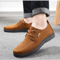 รองเท้าลำลองผู้ชาย พื้นยางกันลื่น แบบลำลองใส่สบาย สไตล์เกาหลีรุ่นใหม่Mens casual shoes, non-slip rubber sole, comfortable and comfortable, Korean style new style