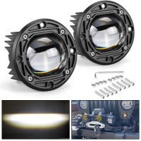 3 Inch 8D Led Work Light 6000K White 3500K Yellow Flush Mount Driving Light Fog Lights for Car Truck Off Road 4x4 12V 24V