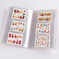 120 Slots Nails Organizer For Stickers Empty Storage Book Collecting Water Decals Nail Sliders Album Display Stand Shelf NTTZB-1