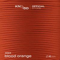 No.4024: Blood Orange พาราคอร์ดไนลอน Made in USA 100% Nylon Paracord 550 ขนาด 4 มม.