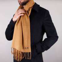 【CW】Men S Personality Winter Soft Scarves Great Gift Idea For Him Custom Warm Scarf Women Scarves Solid Casual Tassel Scarfs ซื้อทันทีเพิ่มลงในรถเข็น