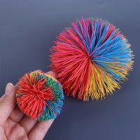 6/9 cm Rainbow Color Sensory Funny Stretchy Ball Baby Stress Relief Kids Autism Special Needs Decompression Toy