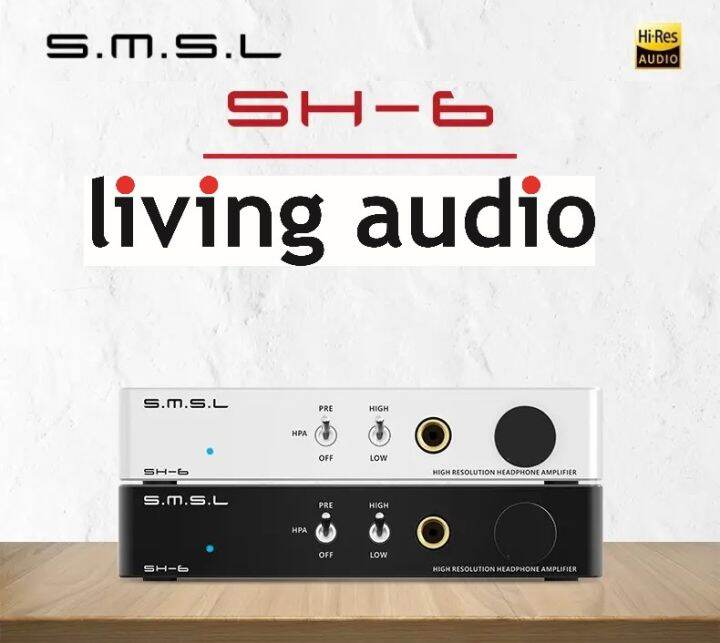 SMSL SH6 Amp Ultralow Distortion RCA Input 6.35mm Mini Desktop