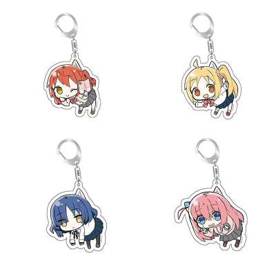 Anime BOCCHI THE ROCK! Gotou Hitori Ijichi Nijika Yamada Ryo Cosplay Prop Keychain Accessories Key Chain Pendant Badge Xmas Gift Key Chains